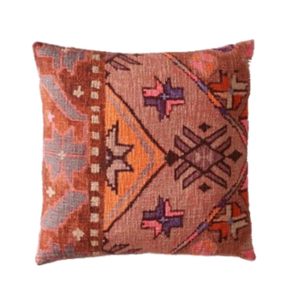 Sami Printed Two Throw Pillows| Mauve, 18"x18"